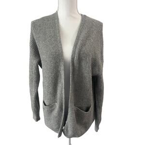 HOLLISTER Gray Long Sleeve Cozy Cardigan With Pockets Sz XS